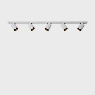 Atmooz Plafondlamp Nuo 5 - Wit Zwart Metaal - Opbouw Plafondspot