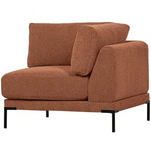 vtwonen Couple Bank Hoekelement - Polyester - Rust Melange