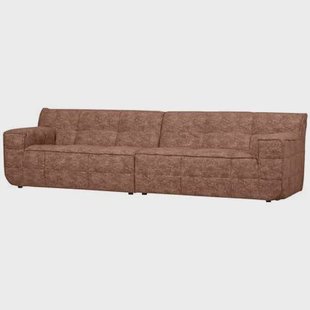 WOOOD Timor 4-Zits Bank - Polyester - Brick Melange - 81x297x92