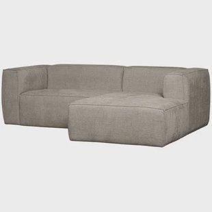 WOOOD Bean Hoekbank met Chaise Longue Rechts - Melange - Travertin