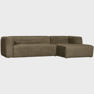 WOOOD Bean Hoekbank met Chaise Longue Rechts - Velvet - Moss