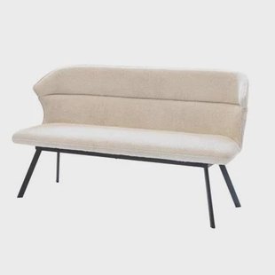 Giga Meubel - Eetkamerbank - Beige Stof - 160x60x88cm - Avery