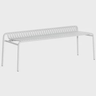 Petite Friture Week-end tuinbank zonder rugleuning Pearl Grey