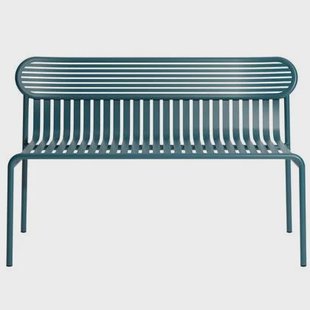Petite Friture Week-end tuinbank met rugleuning Ocean Blue Petite Friture Week-end tuinbank met rugleuning Ocean Blue