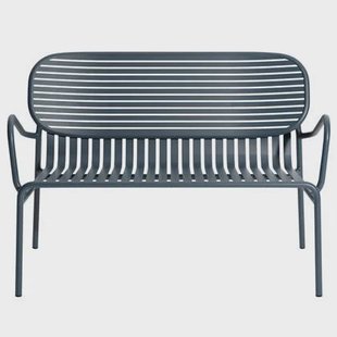 Petite Friture Week-end tuinbank 2-zits Grey Blue