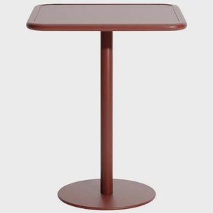 Petite Friture Week-end bistrotafel 60x60 H75 Brown Red