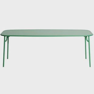 Petite Friture Week-end tuintafel 220x85 met dicht blad Mint Green