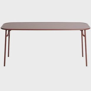 Petite Friture Week-end tuintafel 180x85 Brown Red