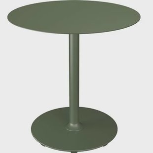 Houe Pico tuintafel Ø74 Olive green, rond onderstel