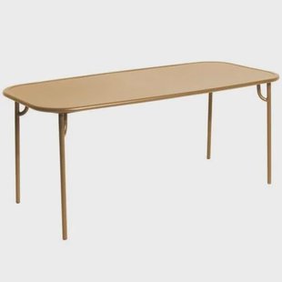 Petite Friture Week-end tuintafel 180x85 met dicht blad Gold