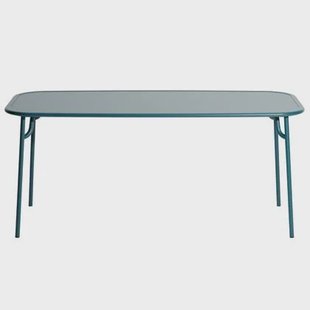 Petite Friture Week-end tuintafel 180x85 met dicht blad Ocean Blue