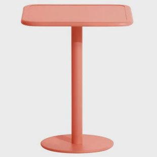 Petite Friture Week-end bistrotafel 60x60 H75 Coral