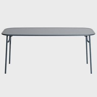 Petite Friture Week-end tuintafel 180x85 met dicht blad Grey Blue