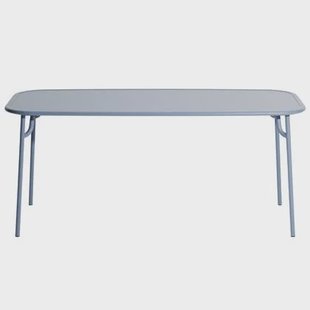 Petite Friture Week-end tuintafel 180x85 met dicht blad Pigeon Blue