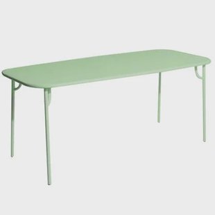 Petite Friture Week-end tuintafel 180x85 met dicht blad Pastel Green Petite Friture Week-end tuintafel 180x85 met dicht blad Pastel Green