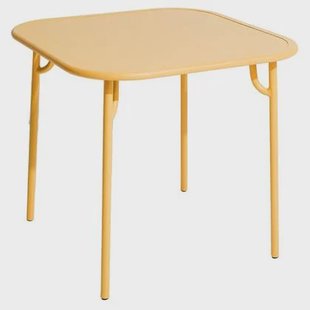 Petite Friture Week-end tuintafel 85x85 met dicht blad Saffron