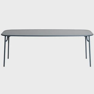 Petite Friture Week-end tuintafel 220x85 met dicht blad Ocean Blue