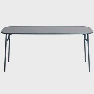 Petite Friture Week-end tuintafel 180x85 Grey Blue