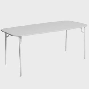 Petite Friture Week-end tuintafel 180x85 met dicht blad Pearl Grey