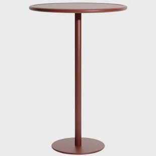 Petite Friture Week-end bistrotafel Ø70 H105 Brown Red