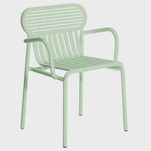 Petite Friture Week-end tuinstoel met armleuningen Pastel Green