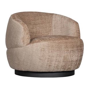 WOOOD Woolly Draaifauteuil - Zand Chenille