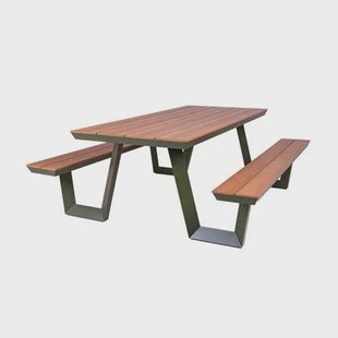 Aluminium picknicktafel Bermuda olijfgroen Aluminium picknicktafel Bermuda olijfgroen