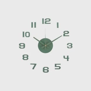 Karlsson Wandklok Diy Sunset Numbers - Groen - Ø35cm