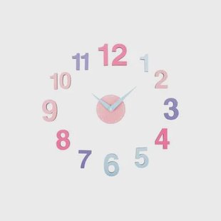 Karlsson Wandklok Diy Chica - Multicolor - Ø60cm