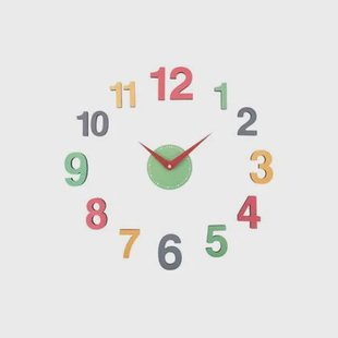 Karlsson Wandklok Diy Chico - Multicolor - Ø60cm