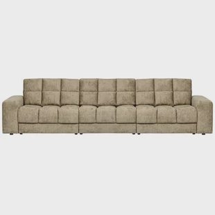 WOOOD Second Date 3-zits Bank - Structure Velvet - Wheatfield