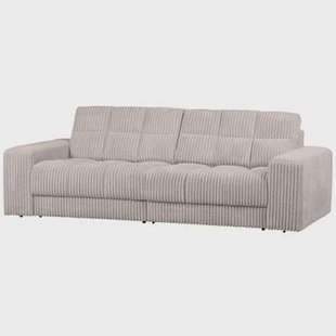 WOOOD Second Date 2-zits Bank - Grove Ribstof - Naturel