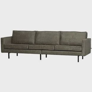 WOOOD Rodeo 3-Zits Bank - Structure Velvet - Frost - 85x277x86