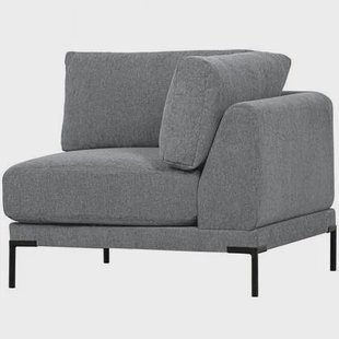 vtwonen Couple Bank Hoekelement - Polyester - Denim Melange