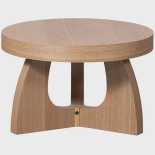 WOOOD Tala Bijzettafel - MDF Fineer - Naturel - 35x55x55