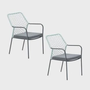 Garden Impressions Ross tuinstoel soft groen - 2 stuks