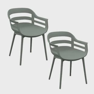 Garden Impressions Sunny tuinstoel olijf - 2 stuks