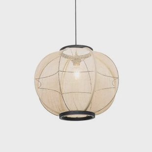 QAZQA Smart hanglamp bruin 48 cm incl. Wifi G95 - Rob