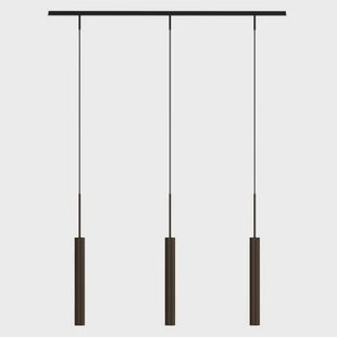 Audo Copenhagen Tubulaire Rail cluster 3 hanglamp lineair Bronzed