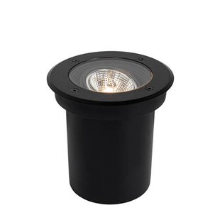 QAZQA Moderne buiten grondspot zwart AR70 verstelbaar IP65 - Delux QAZQA Moderne buiten grondspot zwart AR70 verstelbaar IP65 - Delux