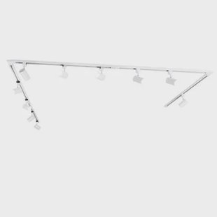 QAZQA Modern railsysteem met 10 spots wit 1-fase - Iconic Jeana