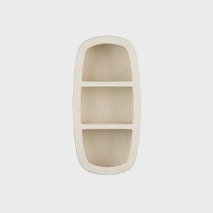 Dutchbone Veda Wandkast - Gerecyled Marmer - Beige - 2 Planken