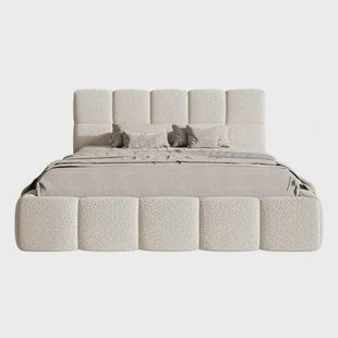 NADUVI Collection Bedframe Chloe bouclé met opbergruimte 160 x 200 cm