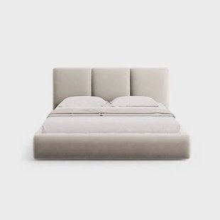 Windsor & Co Horizon Bedframe met Opbergvak - 180 x 200 cm - Fluweel - Crème