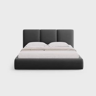 Windsor & Co Horizon Bedframe met Opbergvak - 160 x 200 cm - Fluweel - Donkergrijs