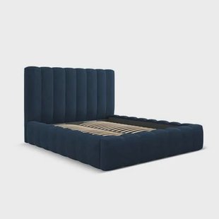 Milo Casa Bedframe Gina met Opbergruimte - 180 x 200 cm - Geweven - Koningsblauw