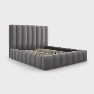 Milo Casa Bedframe Gina met Opbergruimte - 180 x 200 cm - Fluweel - Grijs Milo Casa Bedframe Gina met Opbergruimte - 180 x 200 cm - Fluweel - Grijs