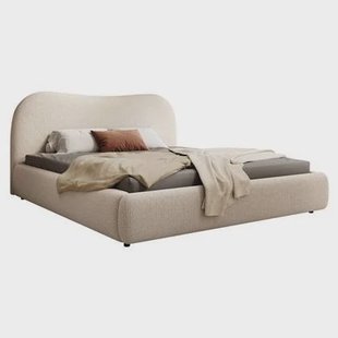 NADUVI Collection Sombala Bedframe - 160 x 200 cm - Beige