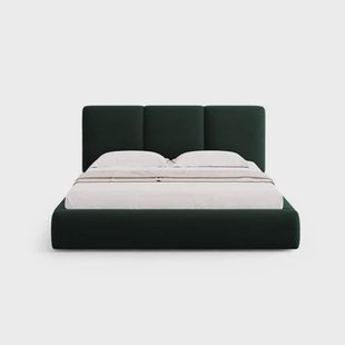 Windsor & Co Horizon Bedframe met Opbergvak - 140 x 200 cm - Fluweel - Flessengroen