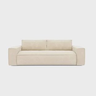 Express slaapbank dunlopillo fluweel met crèmepatroon 140cm